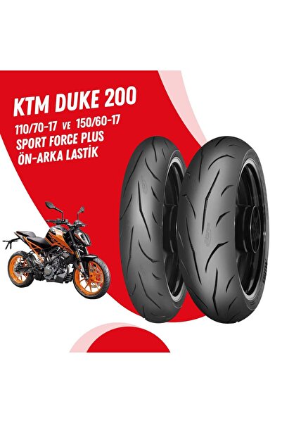 Mitas KTM DUKE 200 SPORT FORCE + LASTİK TAKIMI 110/70-17 + 150/60-17