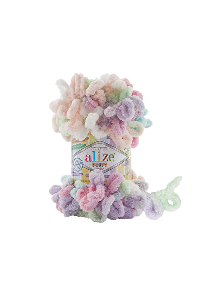 Alize ALİZE PUFFY COLOR EL ÖRGÜ İPLİKLERİ NO:6526