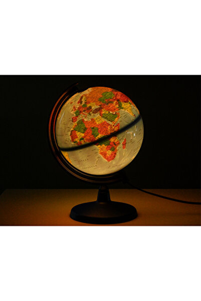Artı KABLOSUZ LED IŞIKLI (PİLLİ) SİYASİ DÜNYA KÜRE YERKÜRE 26 cm Çap