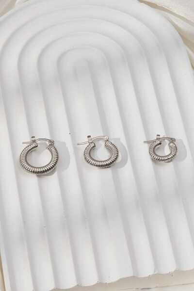 MRK 3 Boy Burgulu Halka Kadın Küpe