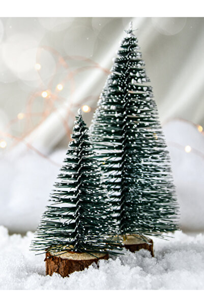 Yıldız Süs 2 Mini Çam Ağacı Dekoratif Masa Süsü