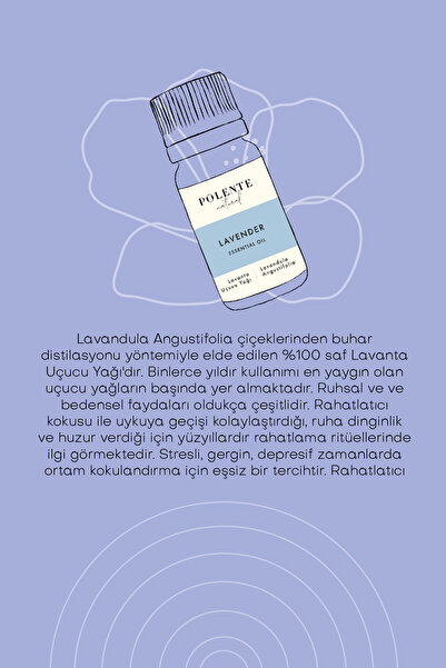 Polente Natural Lavanta Uçucu Yağı (10 Ml)