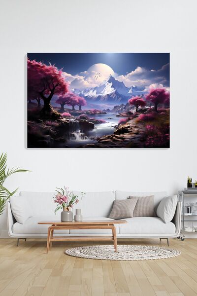 KanvasSepeti Sakura Huzuru Wall Painting - Canvas Decor for Living Room, Bedr...