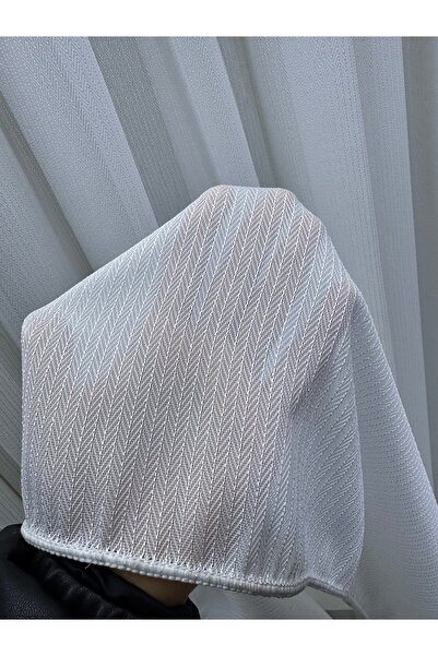 Fon Dünyası Δεν χρειάζεται σιδέρωμα, βαρύ βάρος, αντιτσάσιμο, τούλι κουρτίνα ψαροκόκαλου (1/3 συχνή πτυχωτή