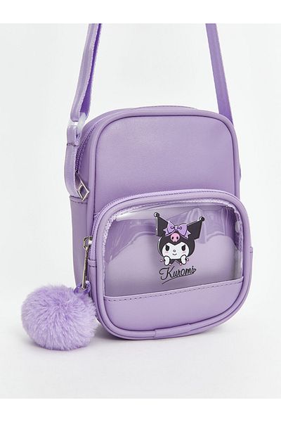 LC Waikiki Geantă de umăr pentru fete cu imprimeu Liliac Kuromi Soly Special Design