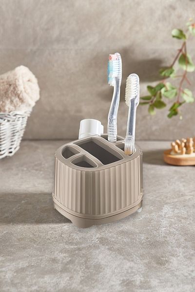 QLUX IDEAS Οδοντόβουρτσα Οδοντόκρεμα Σετ Οδοντόβουρτσας 5 θέσεων Organizer μακιγιάζ