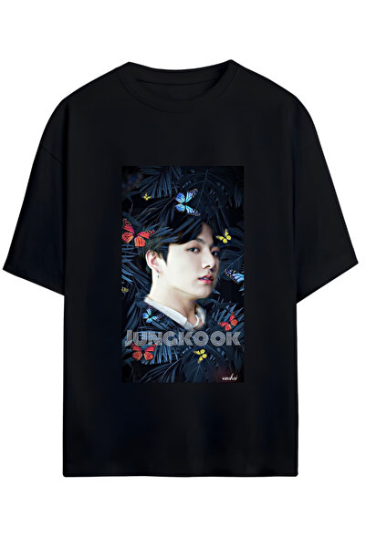 MAGORS Μπλουζάκι Jungkook K Pop Unisex Oversize Βαμβακερό Χτενισμένο Βαμβακερ...