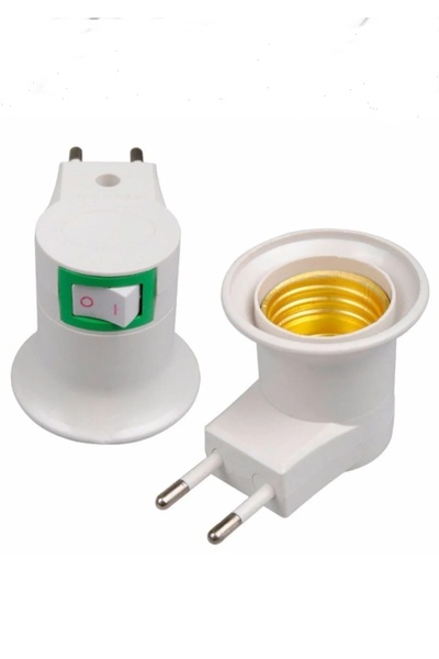 efmues Duy anahtarlı fişli duy E27 fişe takılan ampul duyu 1 adet priz duy