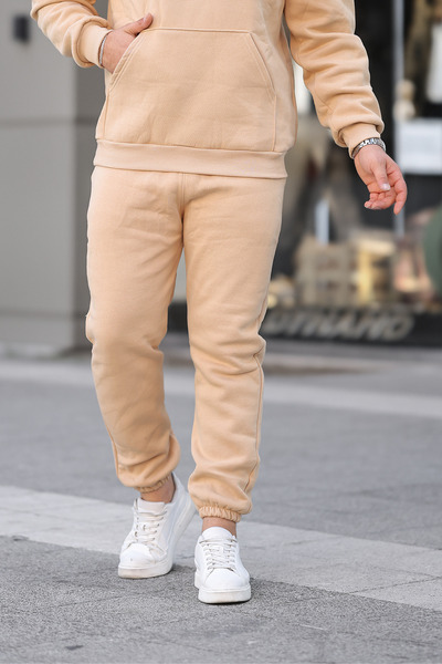 ruNadeS Παντελόνι φούτερ Unisex Basic Relax Fit Mink Jogger