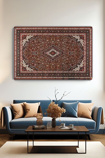 KanvasSepeti Ethnic Motif Patterned Vintage Wall Painting - Decorative Canvas...