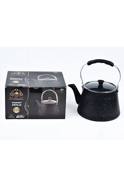 AR-Kitchen Granit Çaydanlık-Cam Kapak