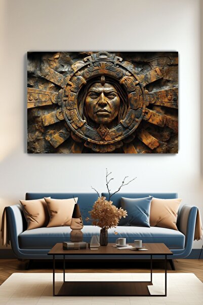 KanvasSepeti Η καλλιτεχνική ζωγραφική σε καμβά «Η κληρονομιά των Μάγιων» - Δι...