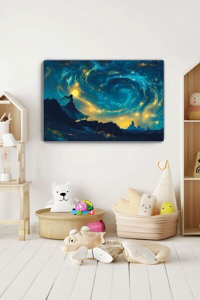 KanvasSepeti Fairy Tale Canvas Wall Art - Baby - Children's Room Decoration -...