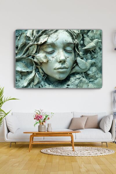 KanvasSepeti Serenity of Nature Canvas Wall Painting - Home Salon Living - Be...