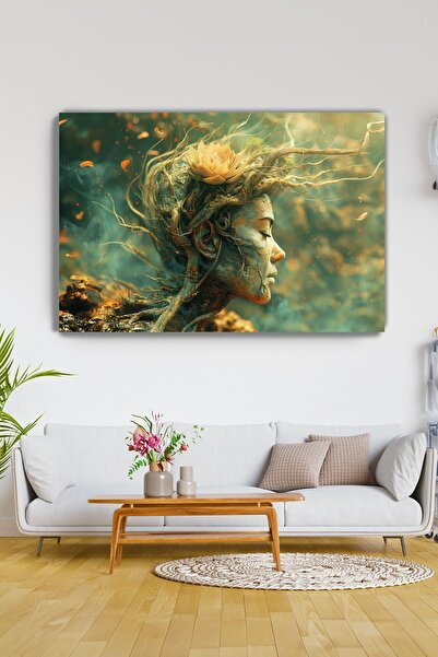 KanvasSepeti Pictură abstractă - Semințe de Trezire, pictură în ulei pe pânză...