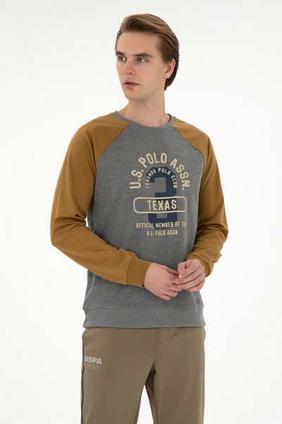 U.S. Polo Assn. Men's Anthracite Melange Sweatshirt 50270753 -Vr081