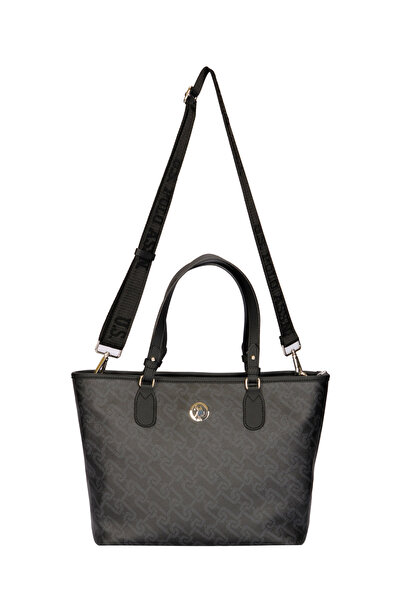 U.S. Polo Assn. حقيبة كتف نسائية سوداء US24106