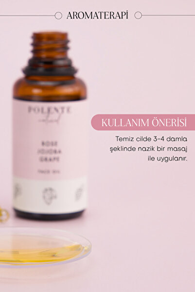 Polente Natural Gül & Jojoba Canlandırıcı Yüz Yağı (30 ML)
