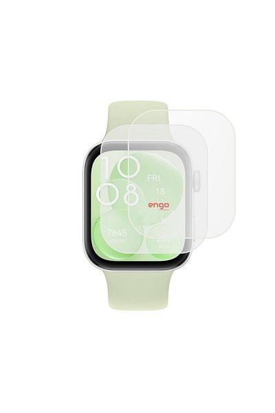Engo واقي شاشة شفاف من مادة TPU لساعة Huawei Watch Fit 3 قطعتين