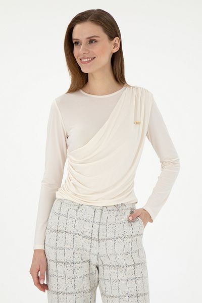 U.S. Polo Assn. Women's Cream Sweatshirt 50291561 -Vr071