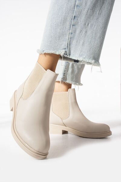 Moda Devrin Beige Women's Elastic Boots