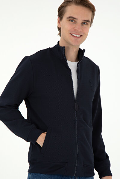 U.S. Polo Assn. Erkek Lacivert Örme Hırka 50290747-VR033