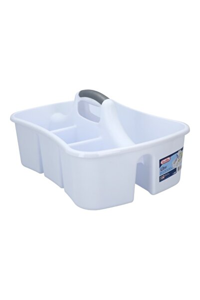 Sterilite سلة تنظيف مكونة من 4 أقسام مع مقبض