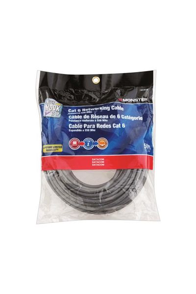 MONSTER 550 MHZ Cat 6 Eiatia T568 AB Standards Networking Cable 50ft