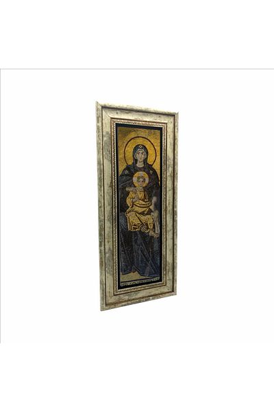Sadrazam Hz.Mary and Son Hagia Sofia Pictură imprimată cu piatră naturală 20cmx46 cm Udg-087