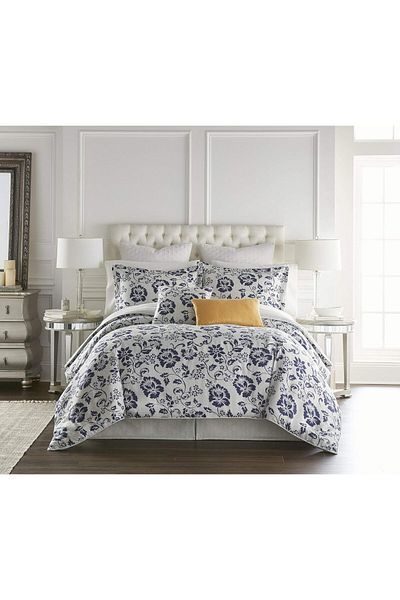 Hotel Linen Klub 3-Piece Cottage Grove Duvet Cover Set, 300TC Cotton Sateen, Digital Printed Design