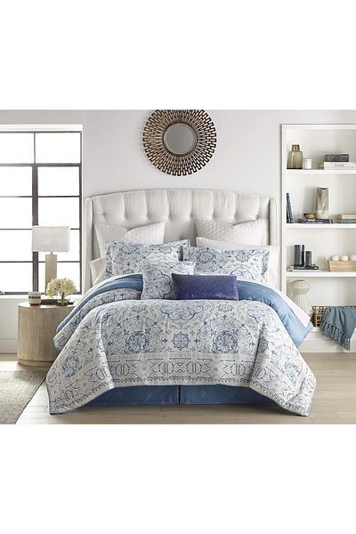 Hotel Linen Klub 3-Piece Barcelona Duvet Cover Set, 300TC Cotton Sateen, Digital Printed Design