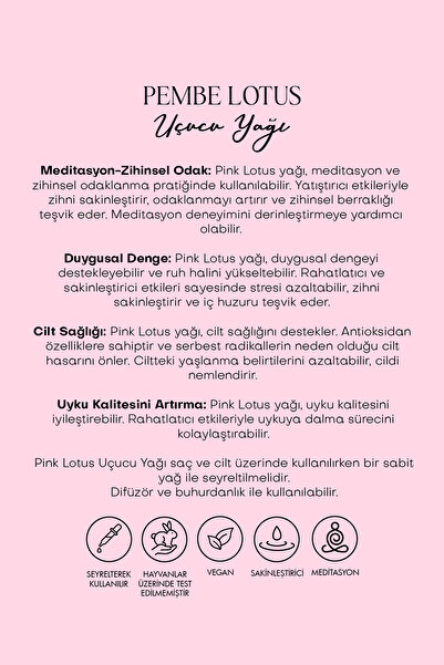 Polente Natural Pembe Lotus Uçucu Yağı 5 ml