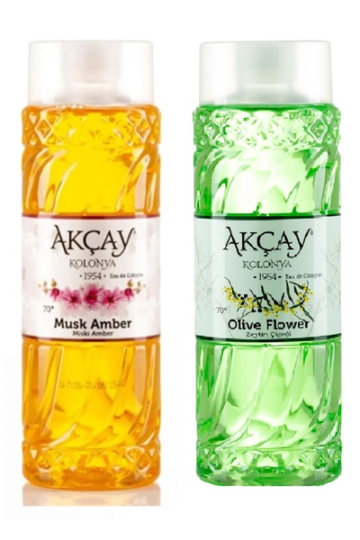 AKÇAY Unutulmaz Kokular, Kolonyaları (MİSK-İ AMBER, ZEYTİN ÇİÇEĞİ 400ML PET ŞİŞE)