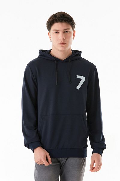 Fulla Moda Φούτερ με κουκούλα 7 εμπριμέ καγκουρό