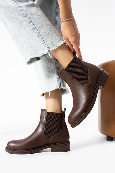 Moda Devrin Brown Women's Boots - Elastic Design
