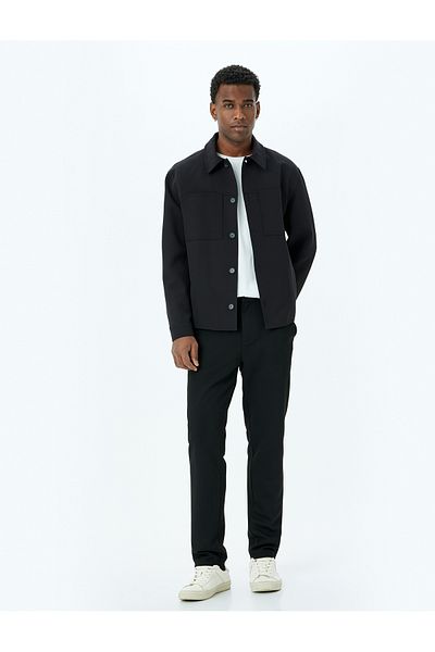 Koton Slim Fit Regular Waist Viscose Blended Chino Pants