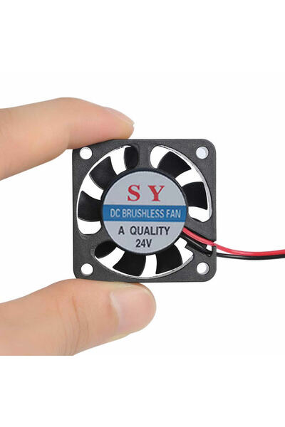 Genel Markalar DC 24V FAN 40x40mm  0.1A 6000 Rpm 4x4cm Soğutucu Kuluçka Ekran Kartı Cooler Peltier