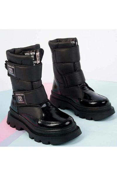 Acropol The Peak of Elegance and Comfort: Waterproof Bright Black Boots!