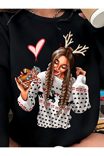 buğrahayalin    Women's Long Sleeve Crew Neck Viscose Two Thread Blouse