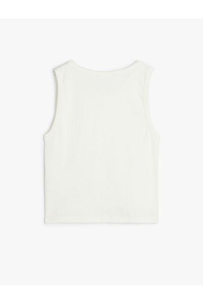 Koton Sleeveless Crew Neck Crop Women's Tank Top