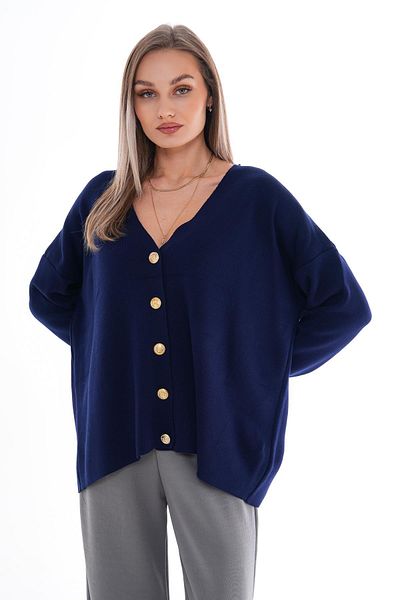 ŞİMAL Women's Button Closure Knitwear Knitted Loose Cardigan 245400   -