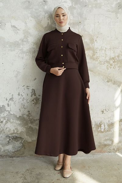 InStyle Mileya Bitter Brown Στολή κατάδυσης με κάλυμμα και φούστα τσέπης