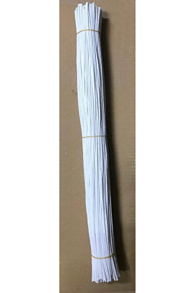 ARCAN Mum Fitili Mumlanmış Kopçasız Hazır 3 mm Fitil 25 Cm Uzunlukta X 60 Adet