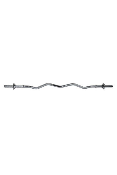 BODY SCULPTURE Curl Bar with Spinlock Collars 120x7.5x2.5cm