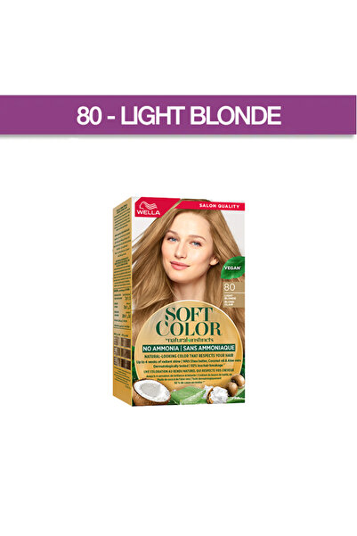Wella ويلا صبغة سوفت كولور خالي من الأمونيا 80 اشقر فاتح 70مل