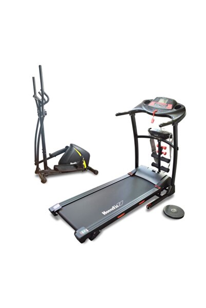 Housefit 5-In-1 3 Levels Manual Inclined Versatile Treadmill and Cross Trainer 77.835x77.835x77.835cm