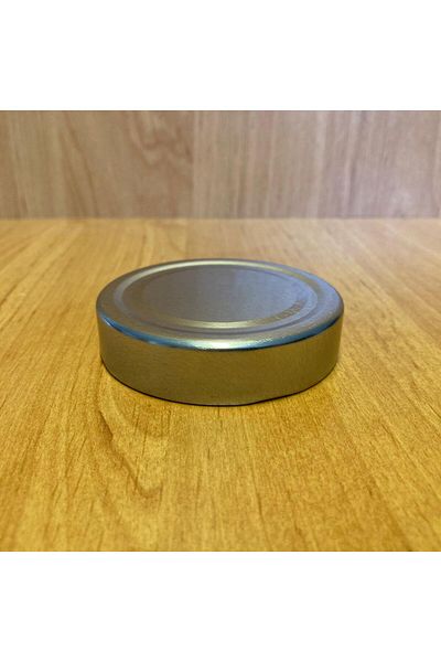 vipgross 70mm Twist-Off Deep Chrome Metal Cover - 10 Pcs (Compatible with 350Cc Jars)