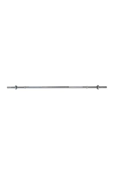 BODY SCULPTURE Threaded Chrome Steel Bar With 2 Spin Locks