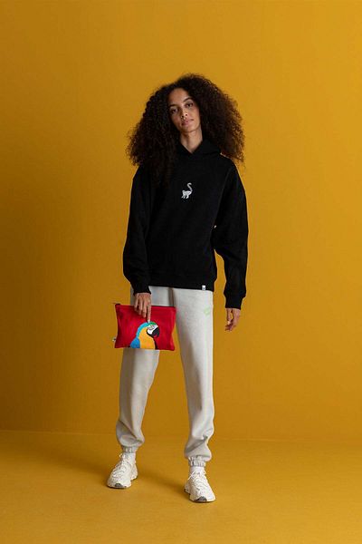 WWF Market Lemur SuperSoft Hoodie - Μαύρος