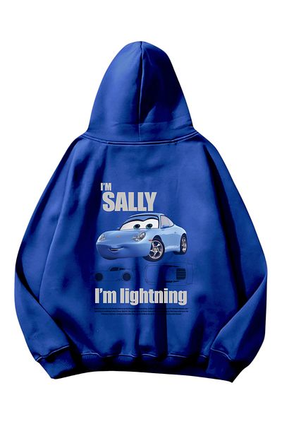 Carpe Φούτερ Sally 3 νήματα μπλε Oversize